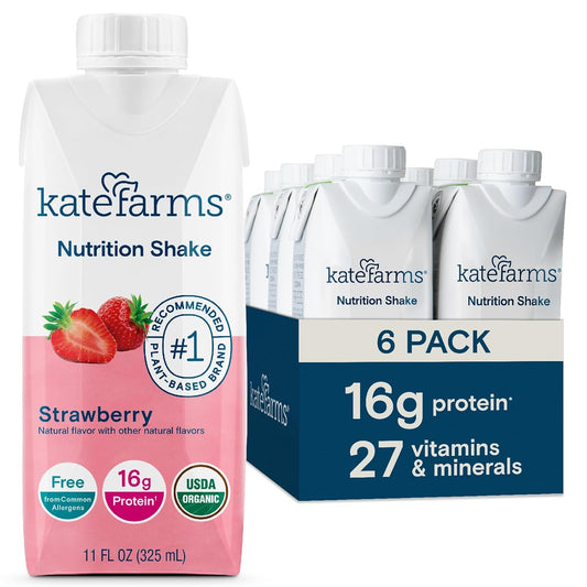 KATE FARMS Organic Nutrition Shake with 16g Protein and Vitamins