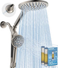 MakeFit Dual Filtered Rain Shower Head Combo - High Pressure Handheld