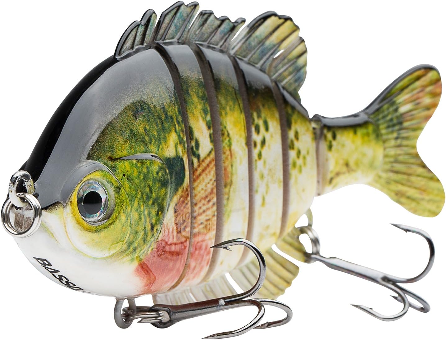 BASSDASH Multi-Jointed Bluegill Swimbait: Topwater Bass Fishing Lure