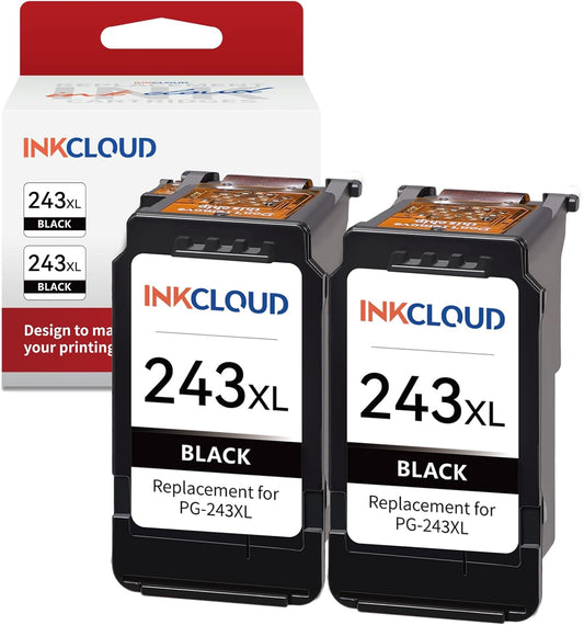 INKCLOUD Compatible Ink Cartridges for Canon Printers - 2 Pack