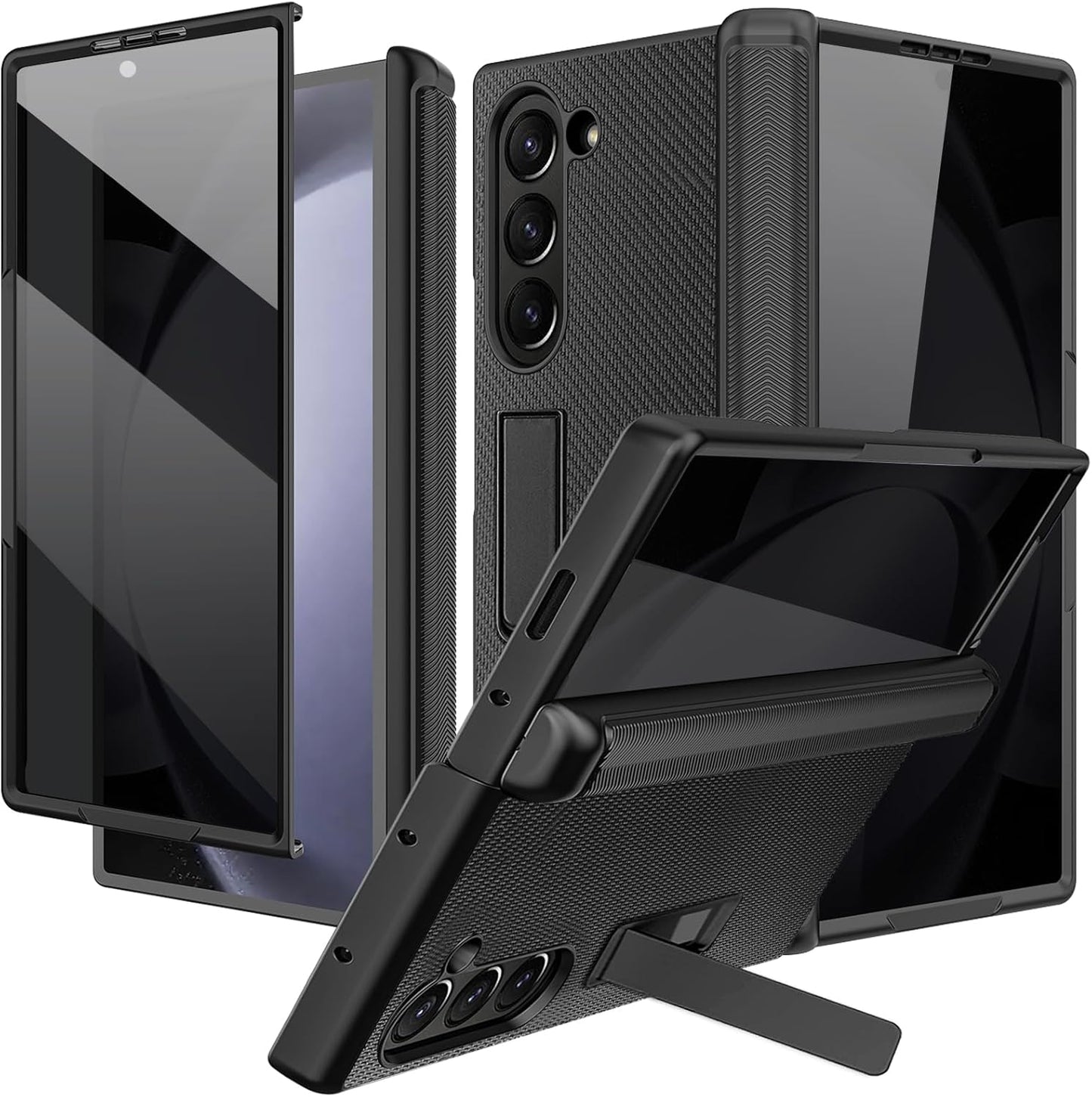 NINKI Galaxy Z Fold 7 Case with Privacy Screen Protector & Stand