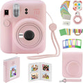 Instax Mini 12 Instant Camera Bundle (Blossom Pink) - Value Accessory