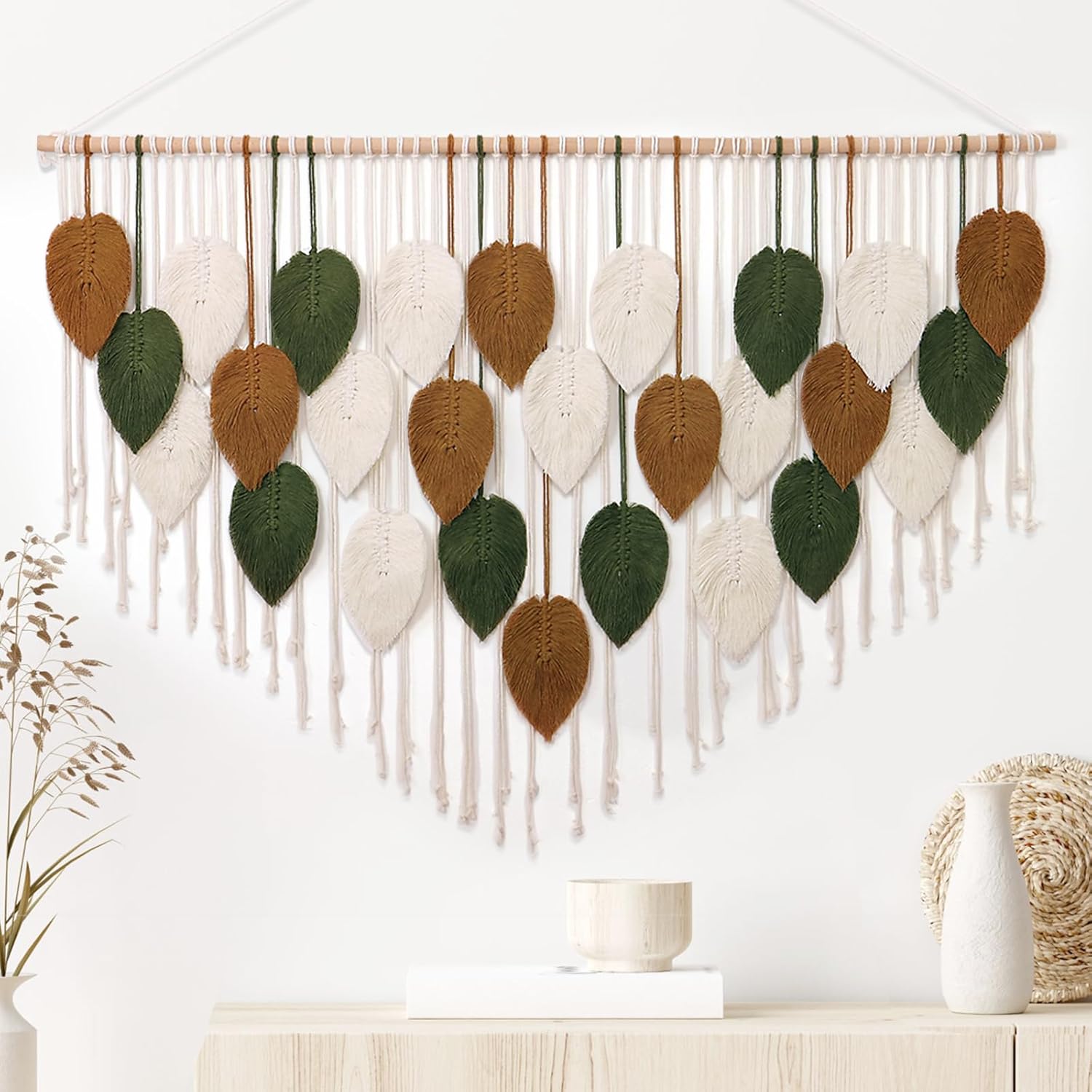 KHOYIME Large Macrame Wall Hanging for Chic Home Decor