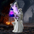 Triple Ghosts Halloween Outdoor Solar Lantern - Cute Yard Decor