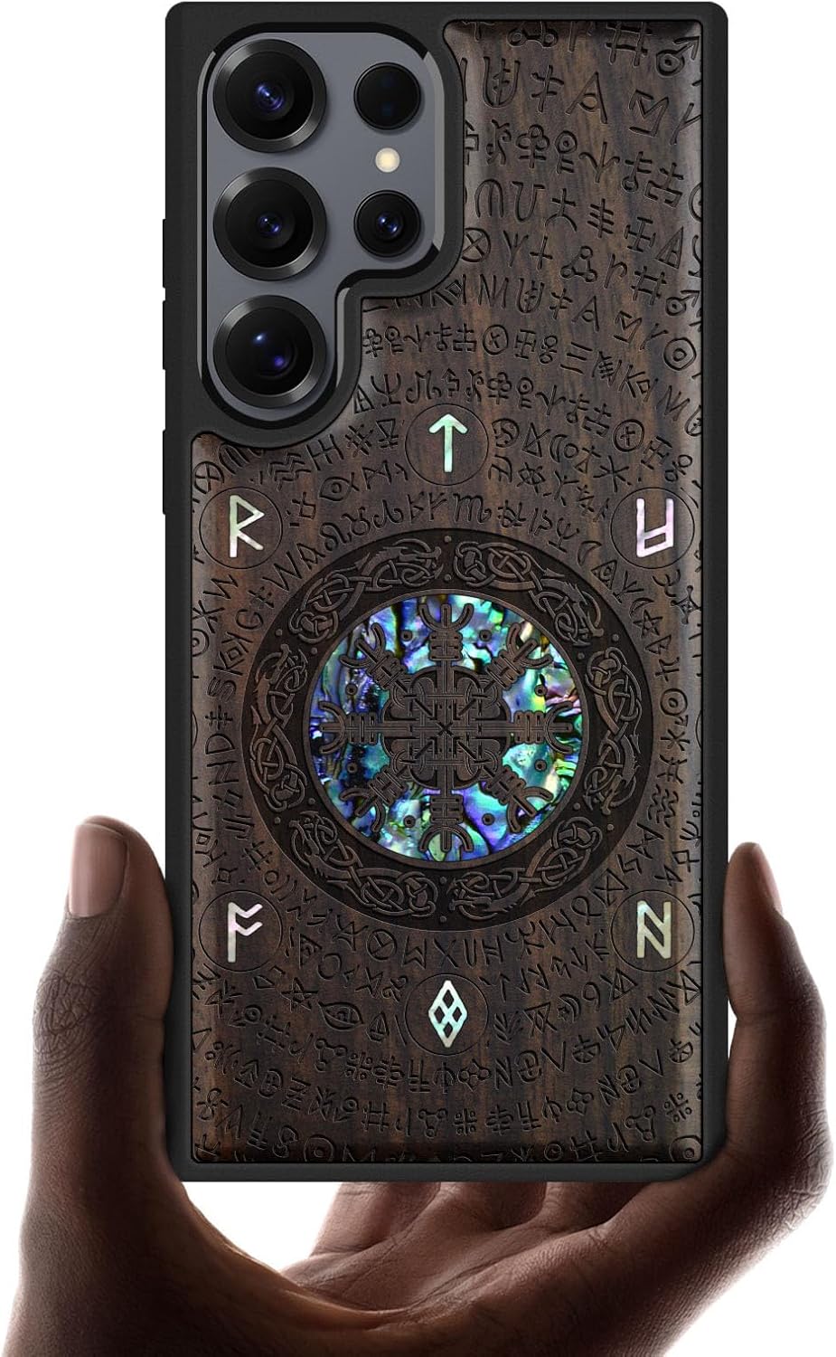 Carveit Magnetic Wooden Case for Samsung Galaxy S25 Ultra - Viking