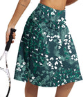 Womens Skorts Modest Knee Length Skirts Athletic Midi Active Running 3