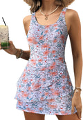 Women One Piece Swimdress Swim Skirt - Tummy Control Modest Fit