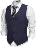 COOFANDY Men Casual Business Vest Slim Fit Waistcoat - Lightweight