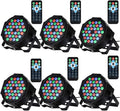 Dj Lights 6 Pack 36 LED Par Lights - Sound & DMX Control