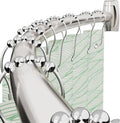 Curved Shower Curtain Rod 40-72 in Adjustable - Brush Nickel, Need