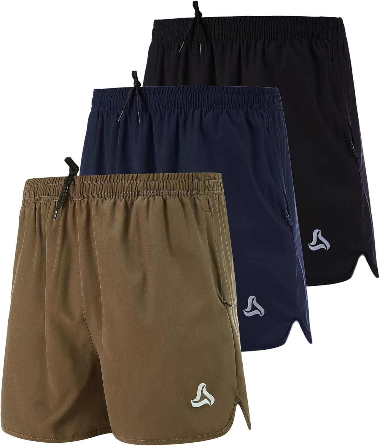 SILKWORLD Men's Running Stretch Quick Dry Shorts for Comfort