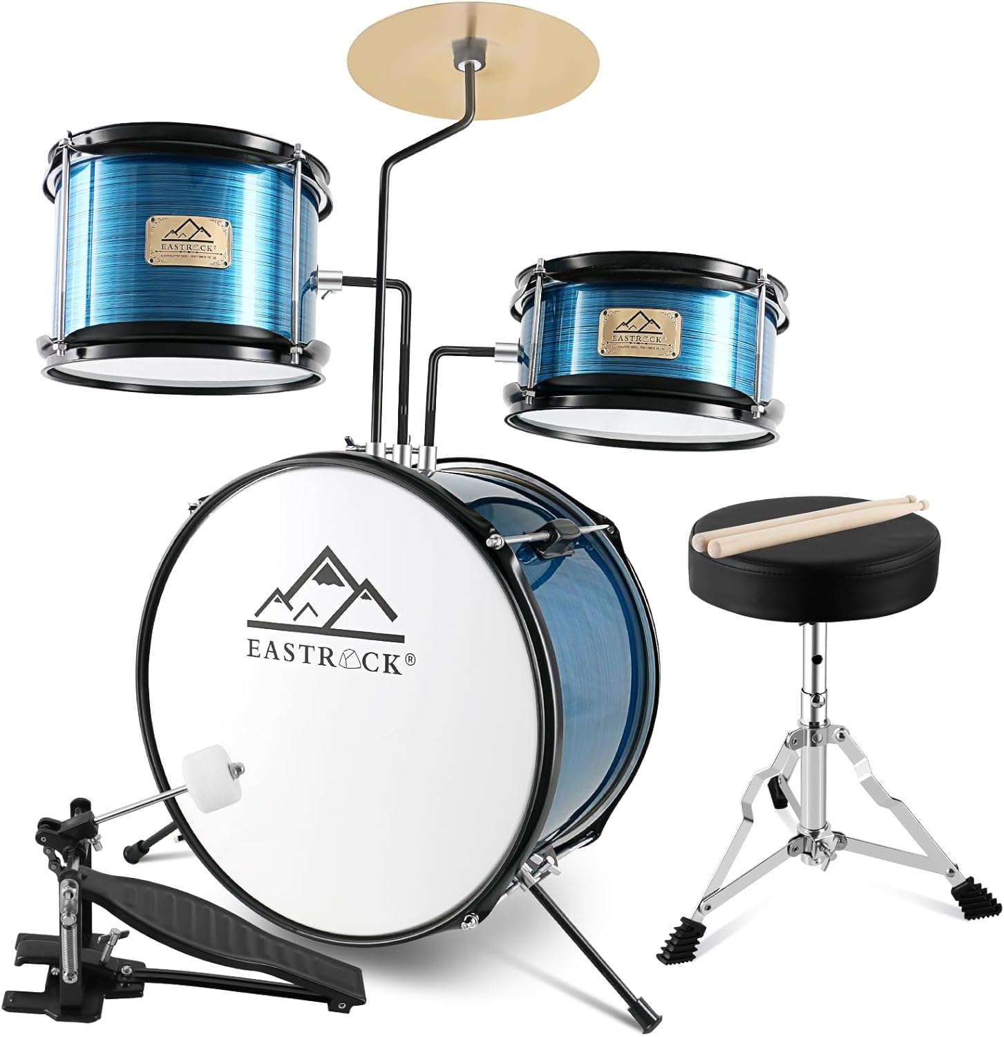 EASTROCK 3 Piece Drum Set for Kids, Perfect for Beginners