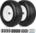 16x6.50-8 Flat Free Riding Lawn Mower Tire and Wheel - Solid PU