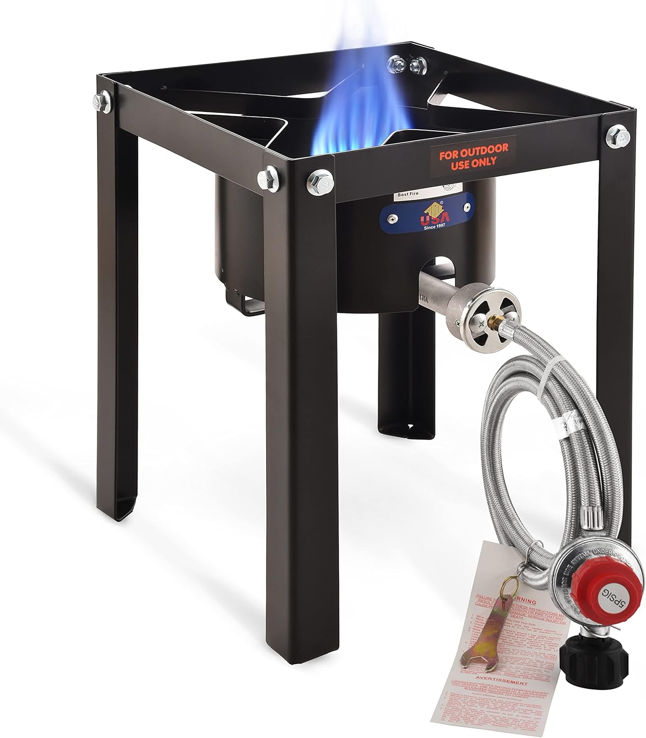 55,000 BTU Propane Camping Stove - Cook Anywhere!
