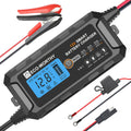 Smart 12V Battery Charger LCD Display LiFePO4 Lead Acid