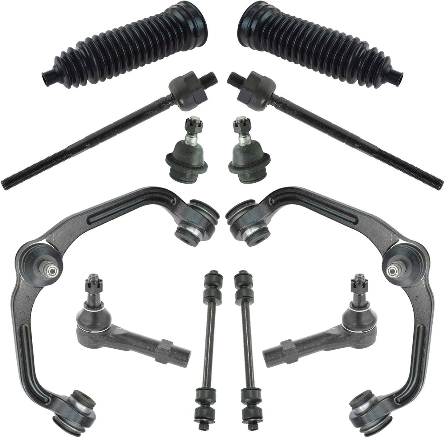TRQ Front Steering & Suspension Kit for Ford and Mazda Vehicles