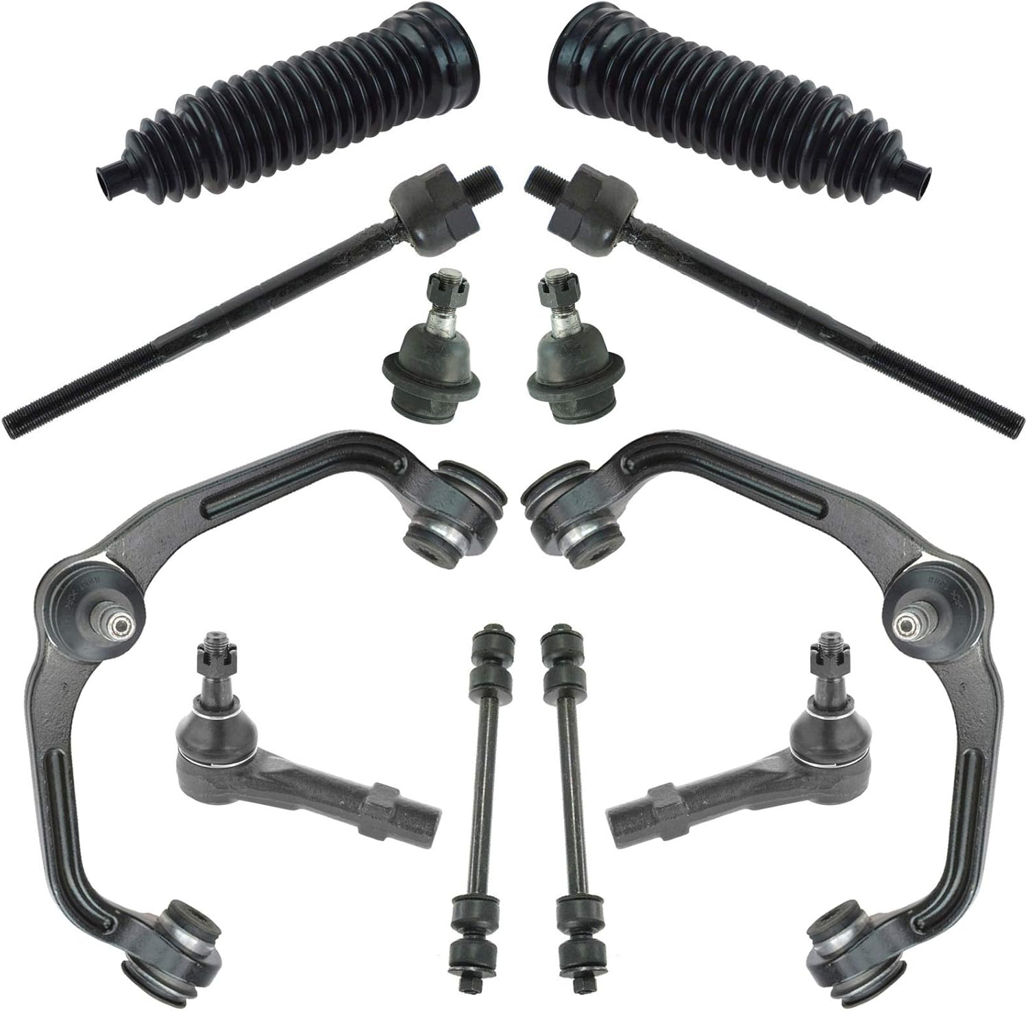 TRQ Front Steering & Suspension Kit for Ford and Mazda Vehicles