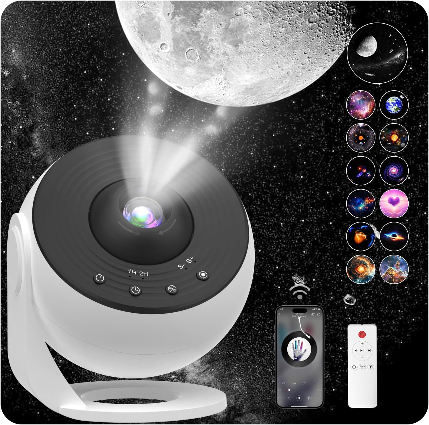 Ultimate Galaxy Projector with HD Stars, Nebula, Bluetooth