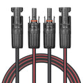 Solar Cable 50 ft 2x10 AWG Twin Wire Solar Extension Cable - Neat