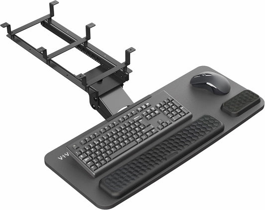 Ergonomic Keyboard Tray with Drawer - VIVO