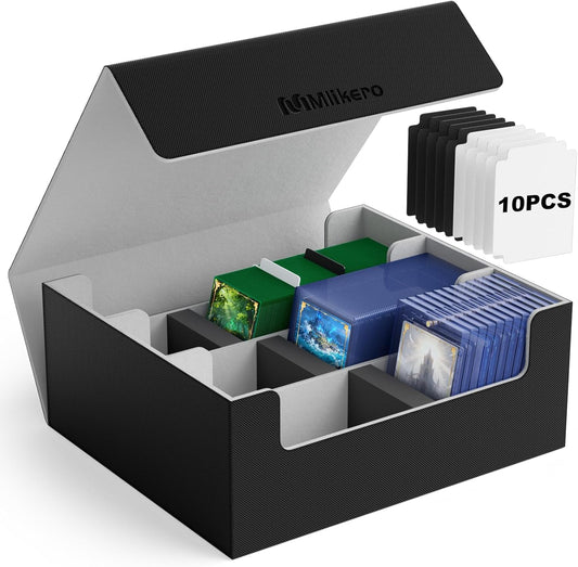 Mlikero Card Deck Case for Trading Cards - Large Capacity Storage