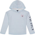 Nautica Girls' Striped Long Sleeved Hooded Top - Comfortable Everyday