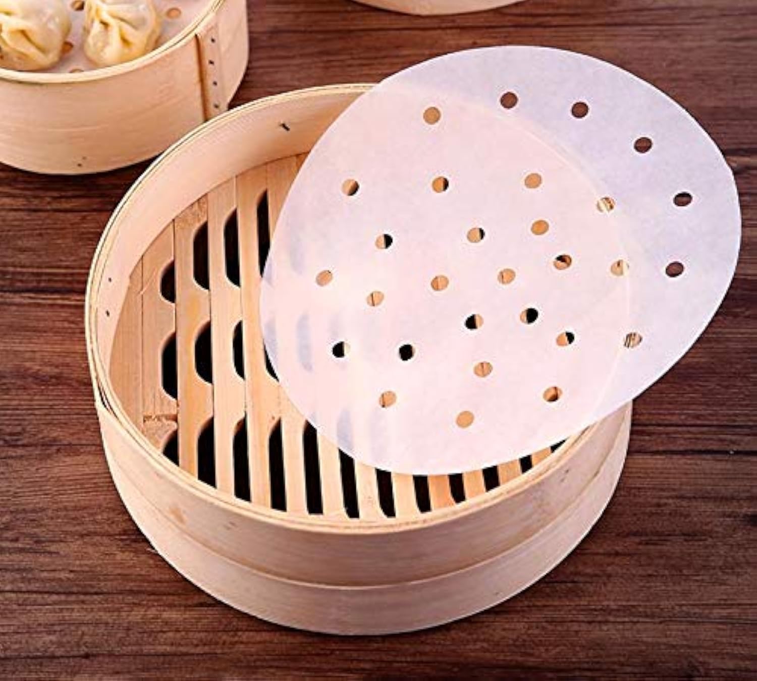 Premium Non-Stick Steamer Liners - 100pcs 10in