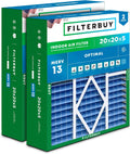 20x20x5 MERV 13 Air Filter 2-Pack - Smoke & Allergy Defense