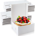 12 x 12 x 6 in White Cake Boxes 50 Pack - Bulk Bakery Boxes