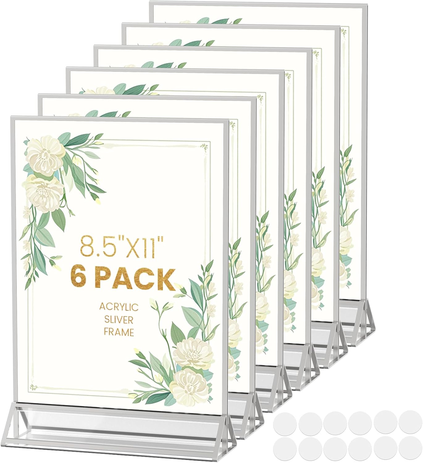 8.5X11 Sliver Frames for Double-Sided Display and Versatile Use