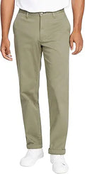 Men's Classic Fit Flat Front Stretch Chino Deck Pant - Comfortable