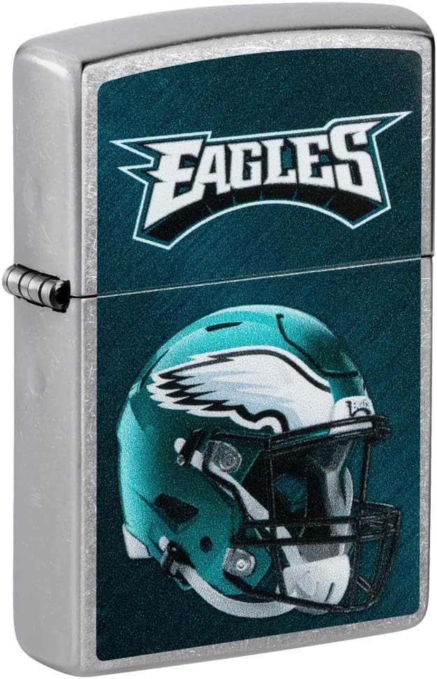 Zippo NFL Helmet Street Chrome Pocket Lighter - Windproof Design