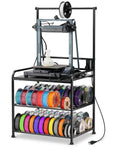 3D Printer Rack Filaments Storage - Rolling Filament Organizer Stand