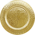 Set of 6 Gold Charger Plates - Elegant Stainless Steel Design