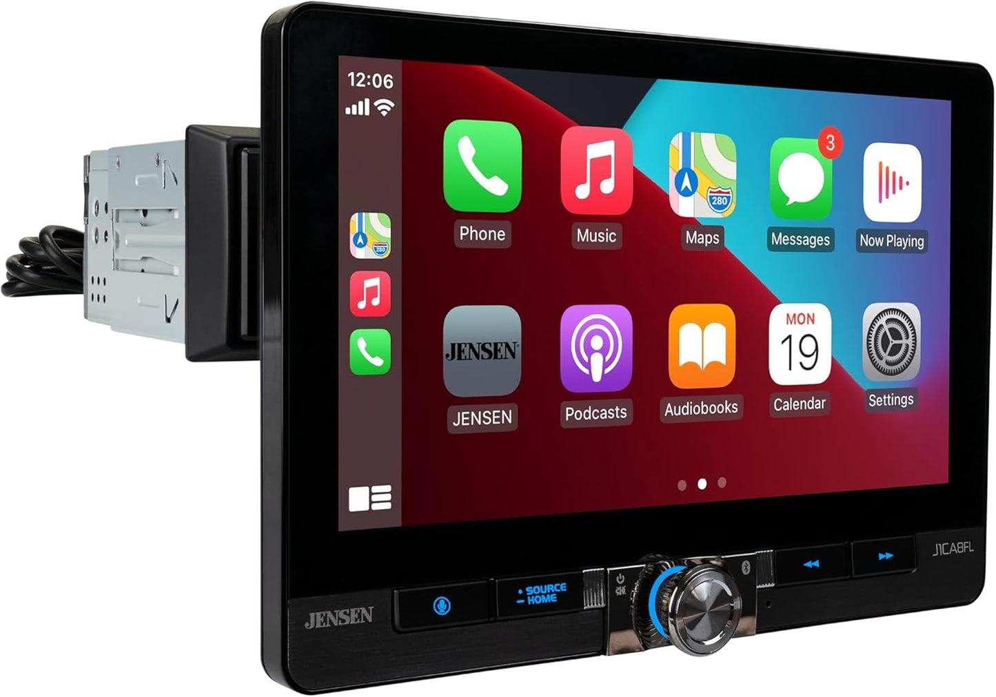 Jensen J1CA8FL 8-inch CarPlay Android Auto Touchscreen Stereo