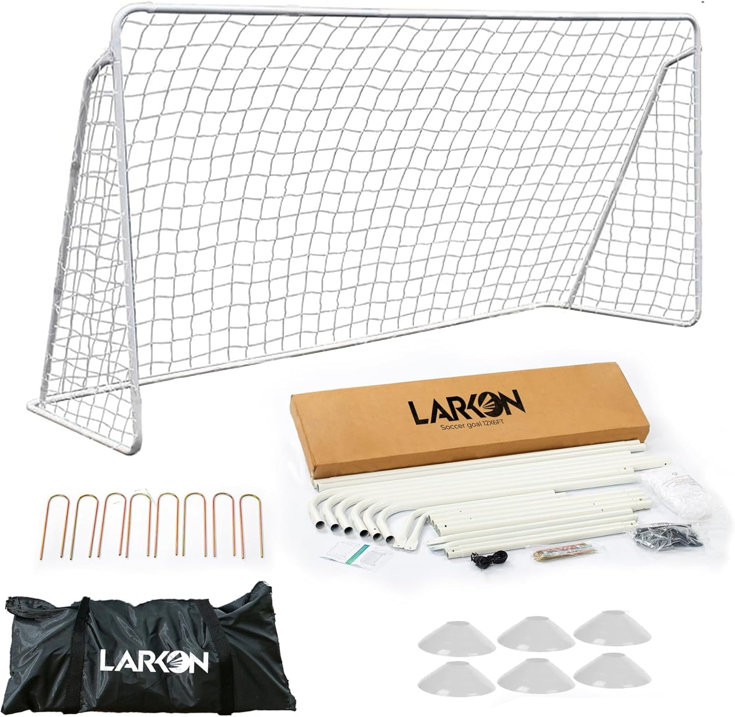 12x6 Ft Kids Soccer Goal for Backyard - Durable Training Net
