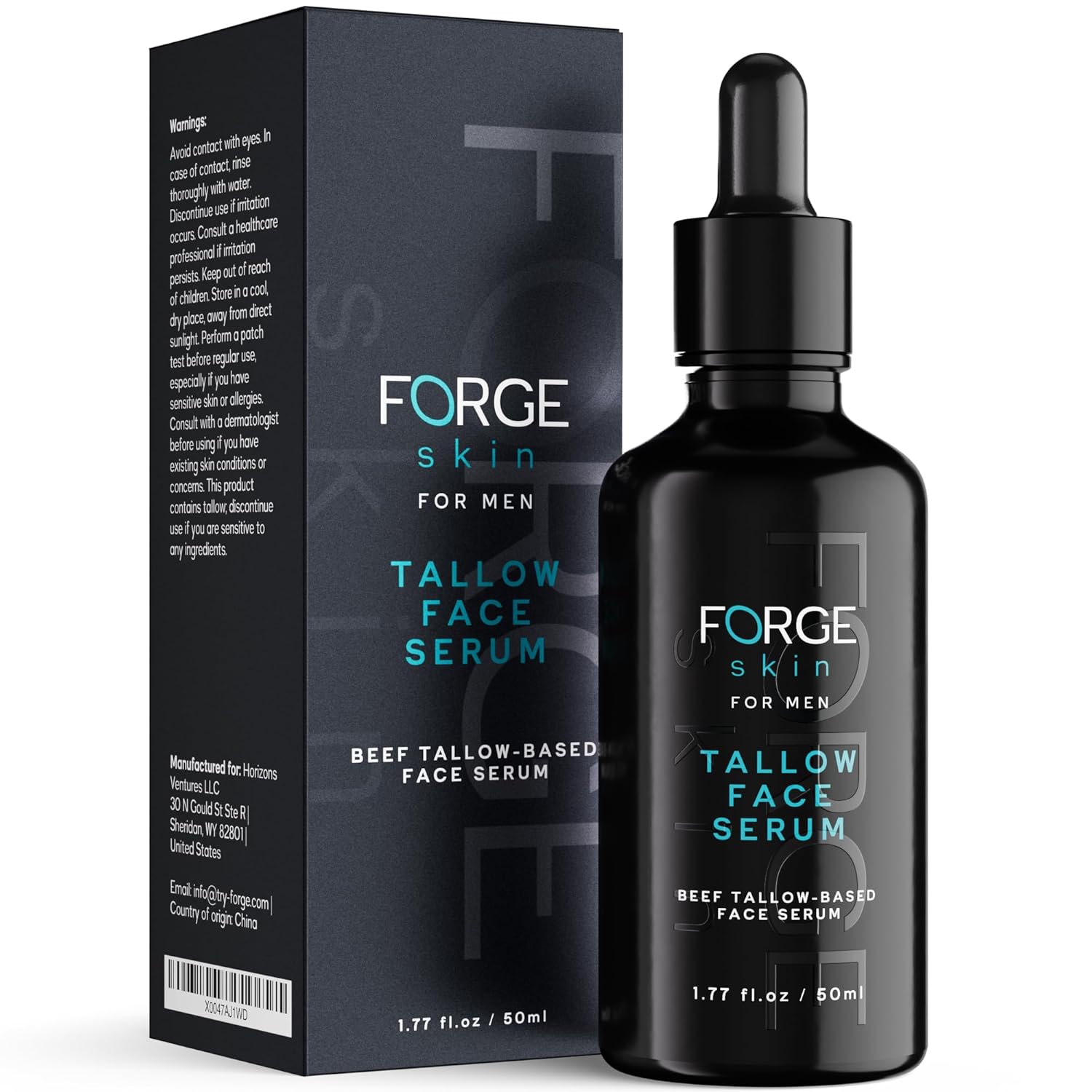 Forge Skin Night Beef Tallow Serum for Men - Anti-Aging Moisturizer