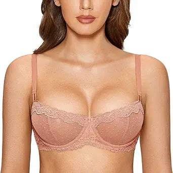 DOBREVA Women's Sexy Lace Bra for Comfort and Style