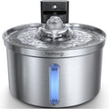 Wireless Stainless Steel Cat Water Fountain - Safe Wireless Design