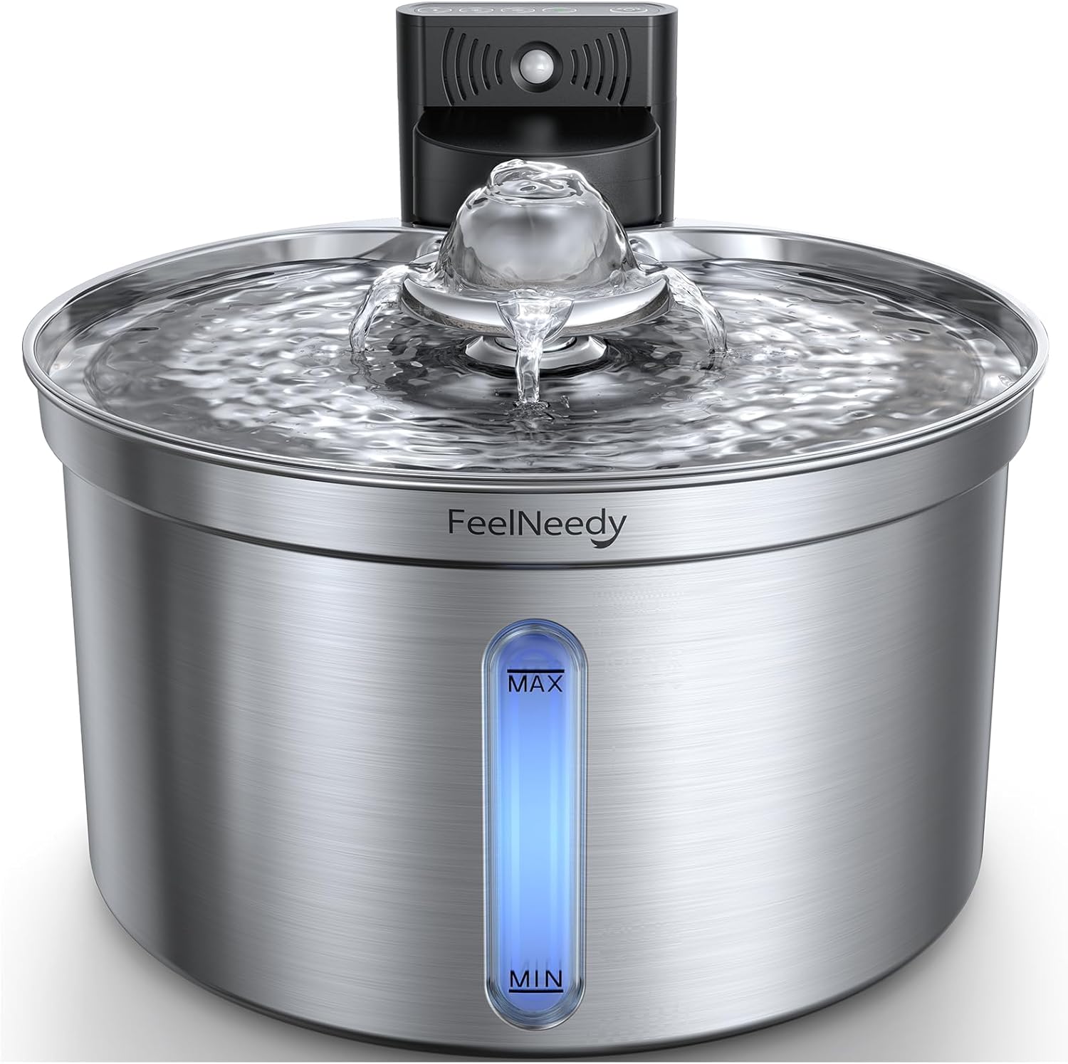 Wireless Stainless Steel Cat Water Fountain for Safe Hydration
