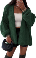 Womens Oversized Cardigan Sweater - Lightweight Lantern Sleeve 2025