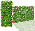 Expandable Willow Faux Ivy Privacy Fence Panel - Single Sided Leaves