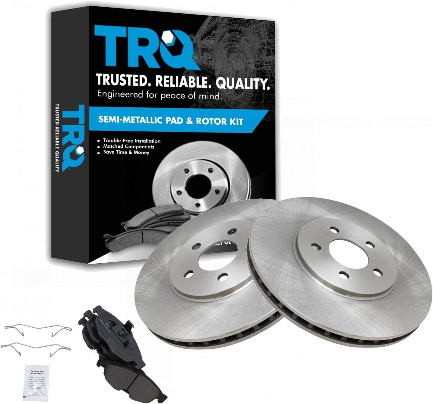 TRQ Front Brake Pad & Rotor Kit for Chrysler Sebring & Dodge