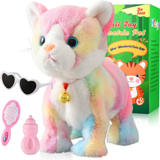 Interactive Robotic Cat Toy - Touch Control, Barking Meow, Animated Pet