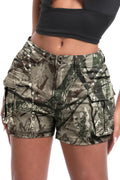 ELLEVEN Women's High-Stretch Cargo Shorts for Y2K Style Lovers