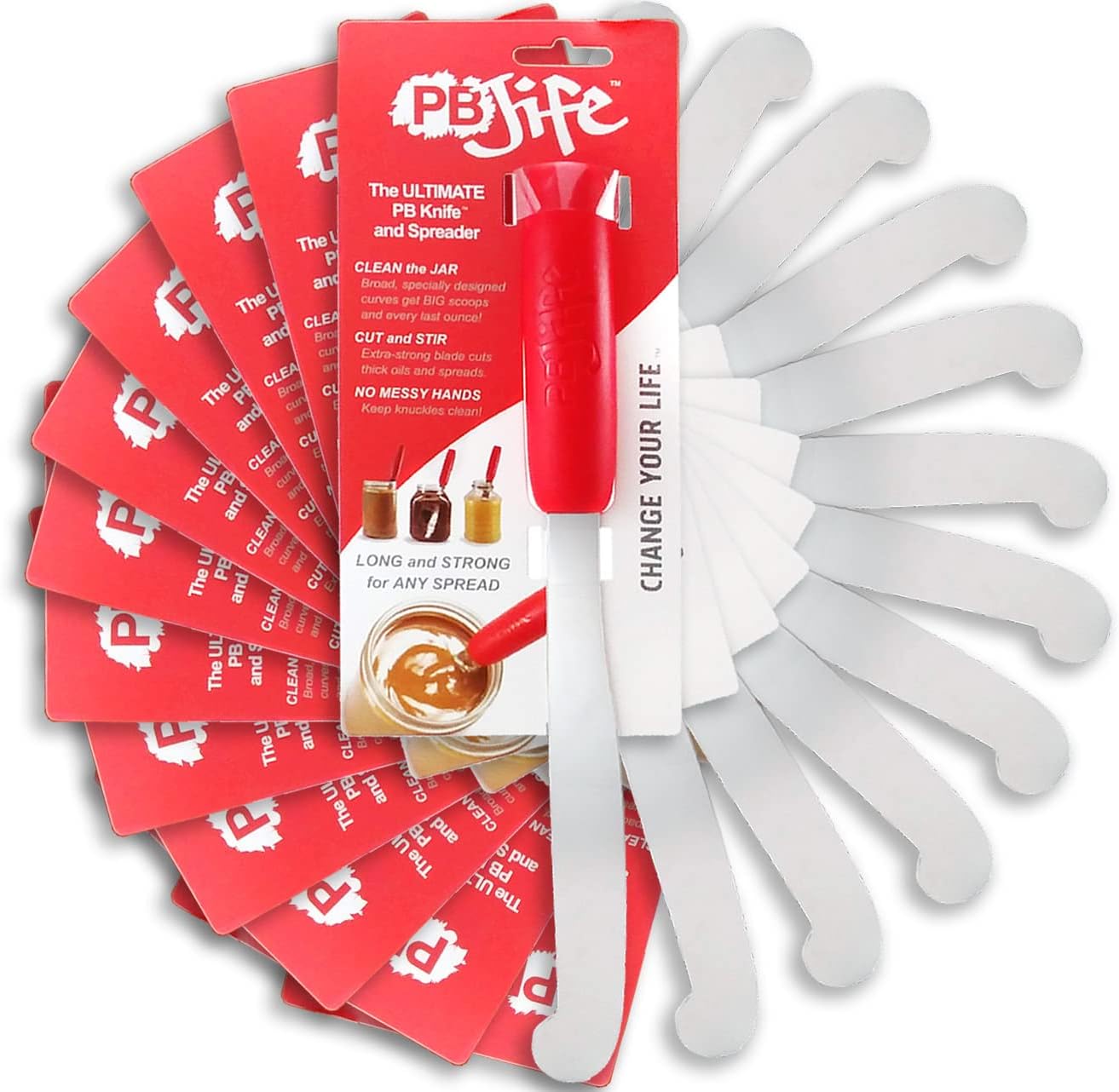 Ultimate PB Knife for Big Jars - Perfect for Spreads and More