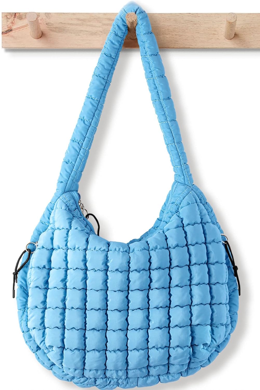 Large Quilted Puffer Tote Bag for Women - Stylish Carryall