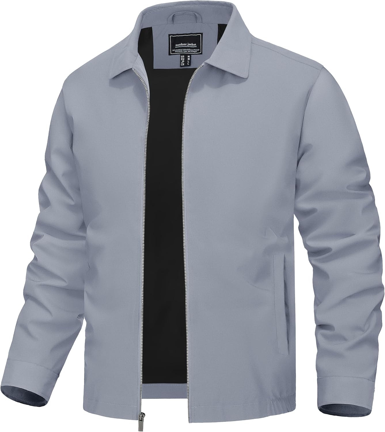 TACVASEN Mens Lightweight Windbreaker Full Zip Jacket for Style