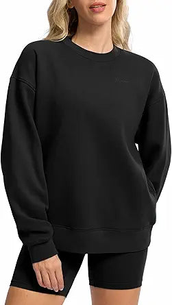 G Gradual Women's Oversized Cotton-blend Fleece Sweatshirt