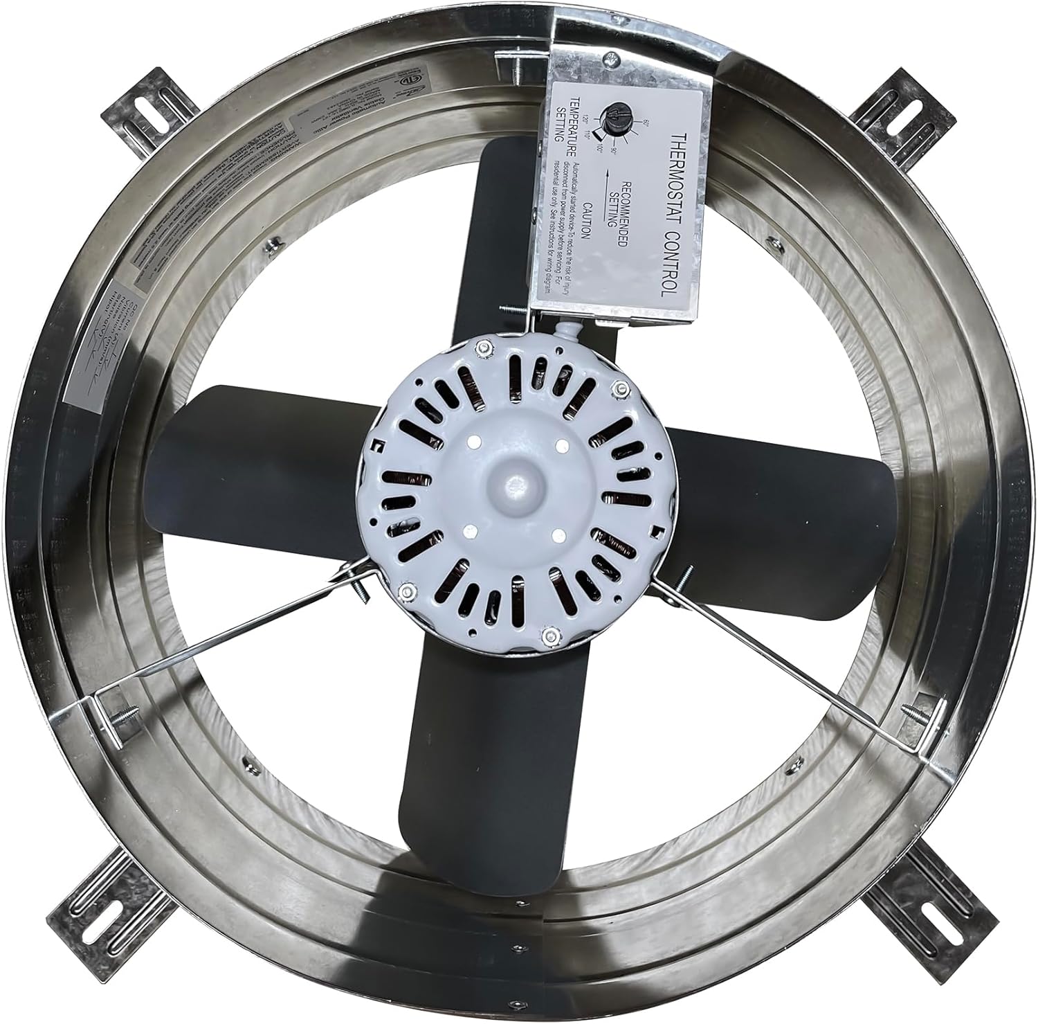 iLiving ILG8G14-12T Automatic Gable Mount Attic Ventilator Fan